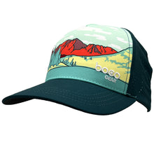 Load image into Gallery viewer, Running Trucker - Maroon Bells (Green)