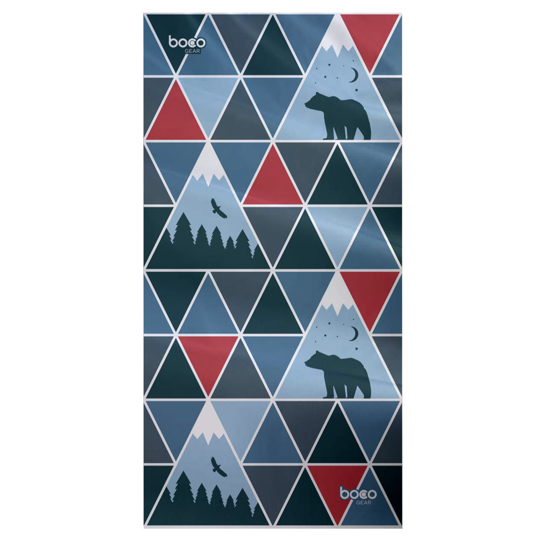 Full Winter Neck Gaiter – Triangle Mountain Scene